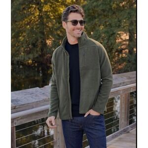 Woolx Merino Wool Full Zip Jacket Mens Brown Size M Outdoor Gorpcore Hiking $240